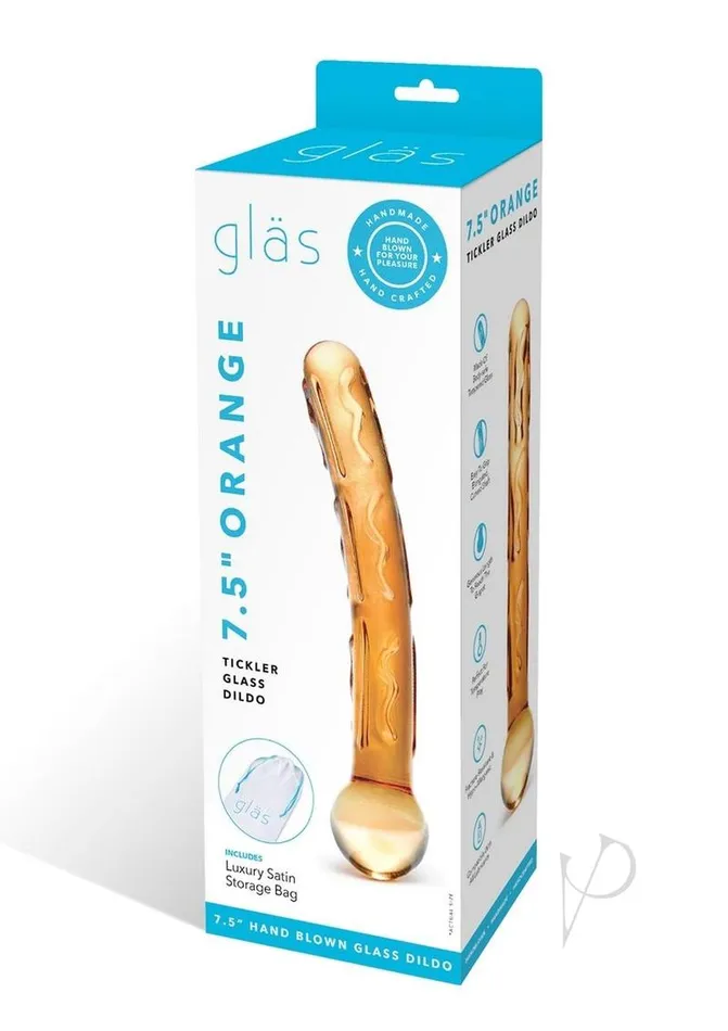 Glas Dildos Glas Orange Tickler Glass Dildo