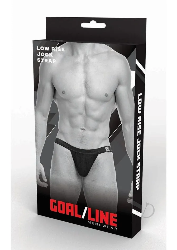 Goal Line Low Rise Jockstrap SmallMedium Black Goal Line Anal