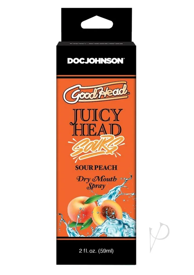 Good Head Male Sex Toys GoodHead Juicy Head Dry Mouth Spray Sour Peach 2oz