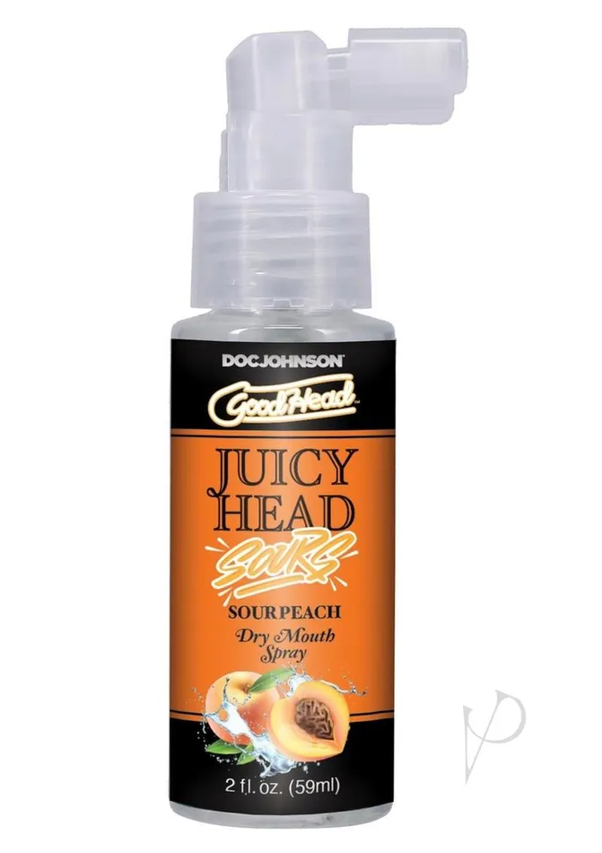 Good Head Male Sex Toys GoodHead Juicy Head Dry Mouth Spray Sour Peach 2oz Good Head Male Sex Toys GoodHead Juicy Head Dry Mouth Spray Sour Peach 2oz