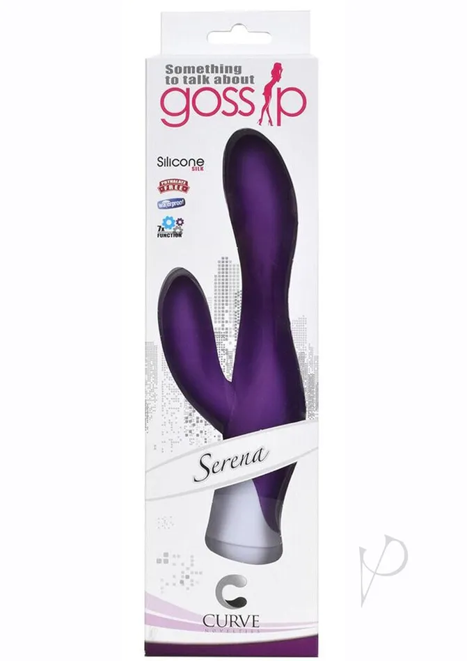 Gossip Vibrators Gossip Serena 7 Speed Silicone Rabbit Vibrator Purple