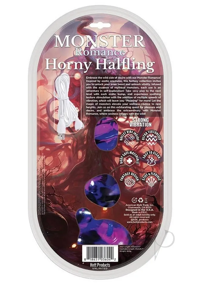 Hott Products Monster Romance Horny Halfling Rechargeable Dong PurpleMulticolor Dildos Hott Products Monster Romance Horny Halfling Rechargeable Dong PurpleMulticolor Dildos