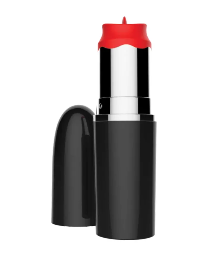 Hott Products Vibrators Lick Stick Lipstick Vibrator BlackRed
