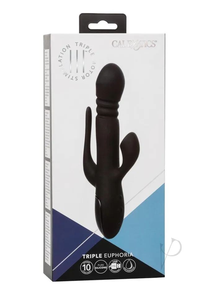 Iii Triple Vibrators III Triple Euphoria Rechargeable Silicone Stimulating Vibrator Black Iii Triple Vibrators III Triple Euphoria Rechargeable Silicone Stimulating Vibrator Black