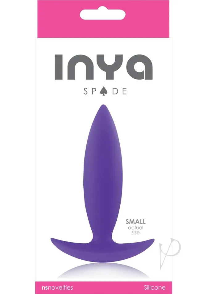 Inya Spade Silicone Butt Plug Small Purple Inya Anal