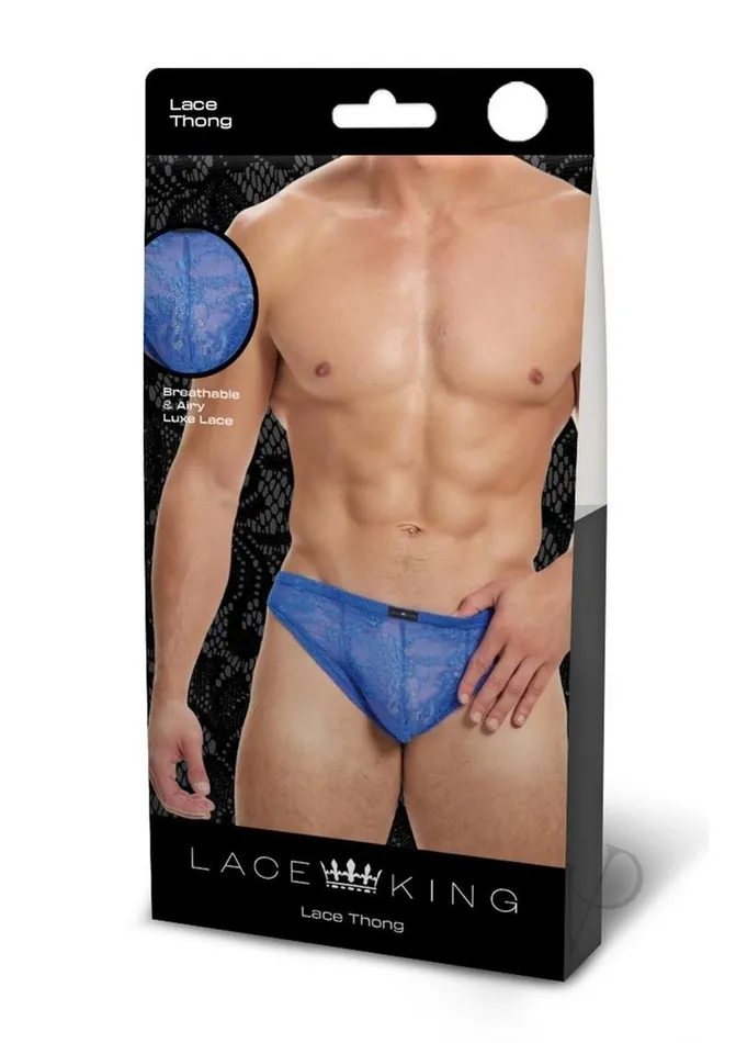 Lace King Lace King Lace Thong ML Blue Vibrators Lace King Lace King Lace Thong ML Blue Vibrators