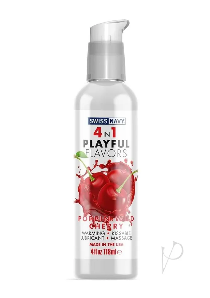 Lubricants Swiss Navy Swiss Navy 4 In 1 Flavored Lubricant 4oz Poppin Wild Cherry Lubricants Swiss Navy Swiss Navy 4 In 1 Flavored Lubricant 4oz Poppin Wild Cherry