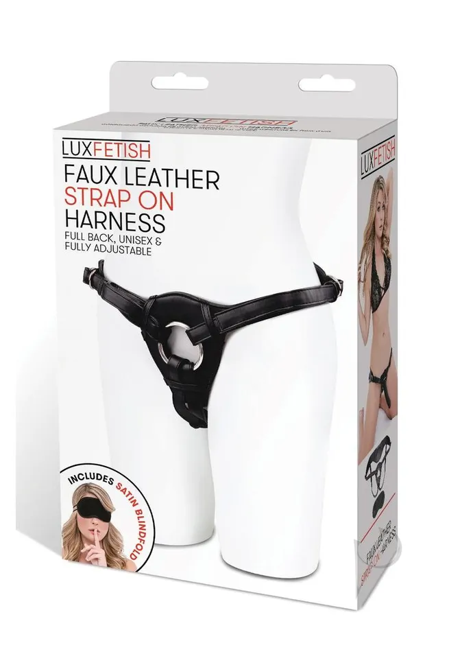Lux Fetish Female Sex Toys Lux Fetish Patent Leather StrapOn Harness Adjustable Black Lux Fetish Female Sex Toys Lux Fetish Patent Leather StrapOn Harness Adjustable Black
