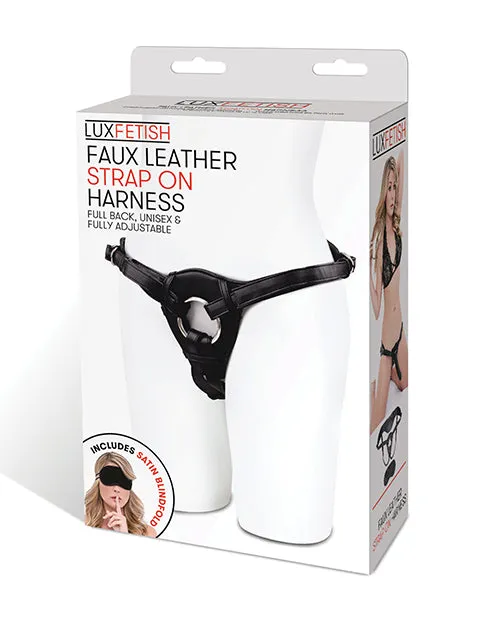 Lux Fetish Female Sex Toys Lux Fetish Patent Leather StrapOn Harness Adjustable Black Lux Fetish Female Sex Toys Lux Fetish Patent Leather StrapOn Harness Adjustable Black
