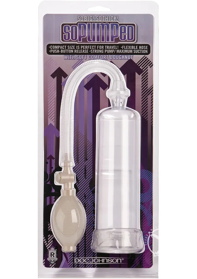 Male Sex Toys Doc Johnson So Pumped Penis Pump Clear