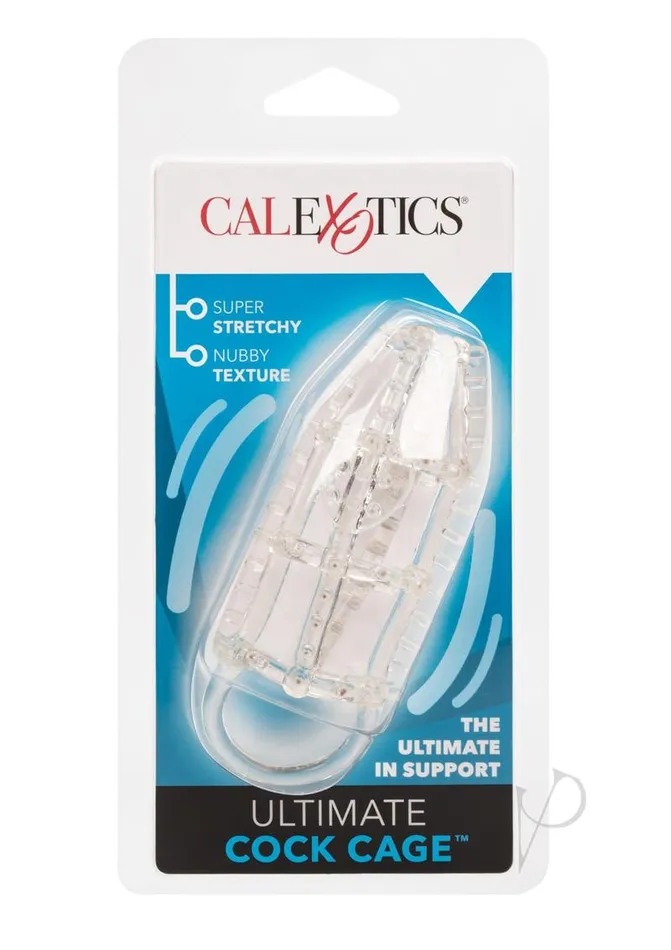Male Sex Toys Extensions Ultimate Cock Cage Penis Extender Clear