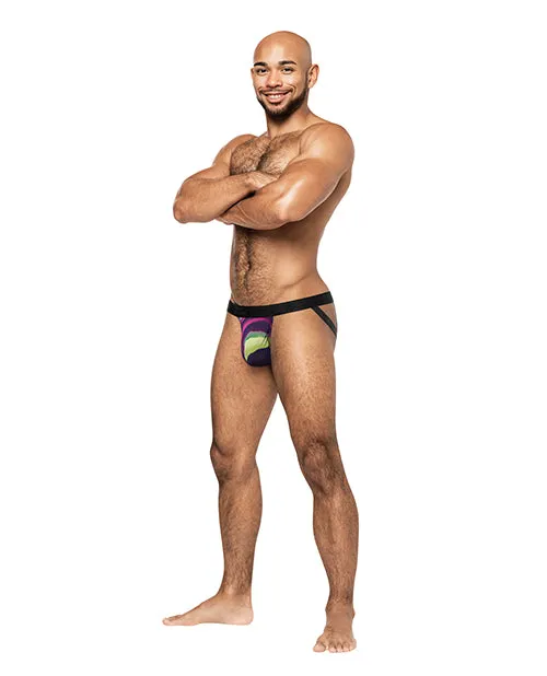 Male Sex Toys Male Power Galactic Sheer Poly Spandex Strappy Ring Jock Multi Color LXL Male Sex Toys Male Power Galactic Sheer Poly Spandex Strappy Ring Jock Multi Color LXL