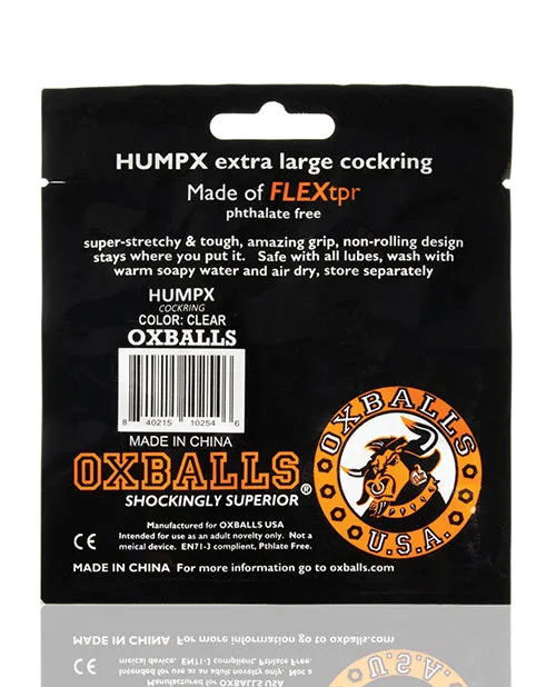Male Sex Toys Oxballs Oxballs HumpX Cock Ring Clear
