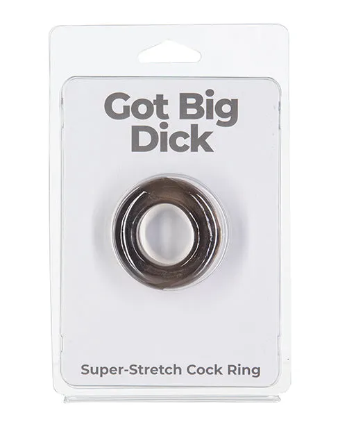 Male Sex Toys Powerbullet Got Big D SuperStretch Cock Ring Black