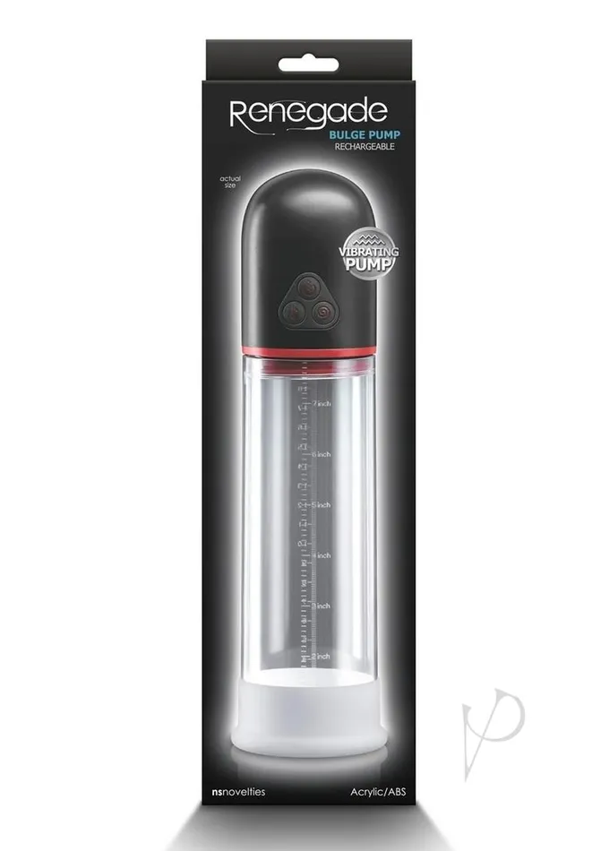Male Sex Toys Renegade Renegade Bulge Rechargeable Penis Pump Black
