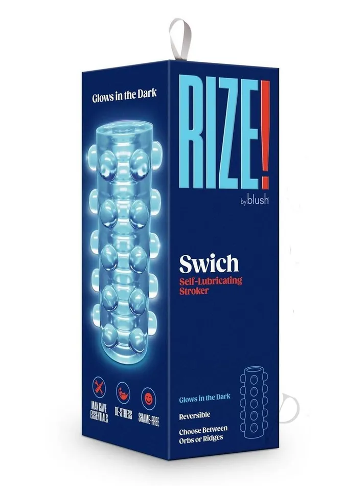 Male Sex Toys Rize Swich Self Lubricating Stroker Dual End Masturbator Clear Rize Male Sex Toys Rize Swich Self Lubricating Stroker Dual End Masturbator Clear Rize