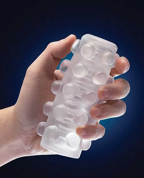Male Sex Toys Rize Swich Self Lubricating Stroker Dual End Masturbator Clear Rize