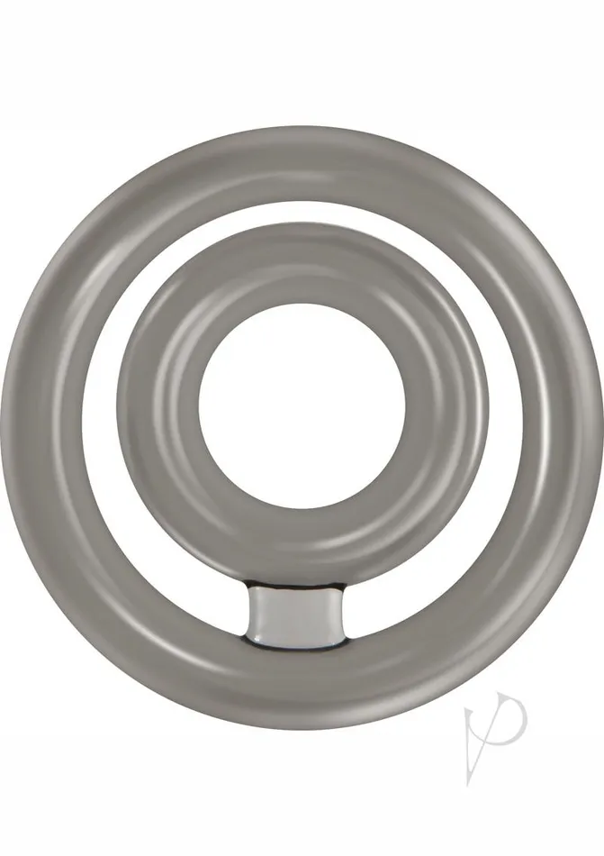 Male Sex Toys Zero Tolerance Bullseye Double Loop Cock Ring with Ball Strap Smoke Zero Tolerance