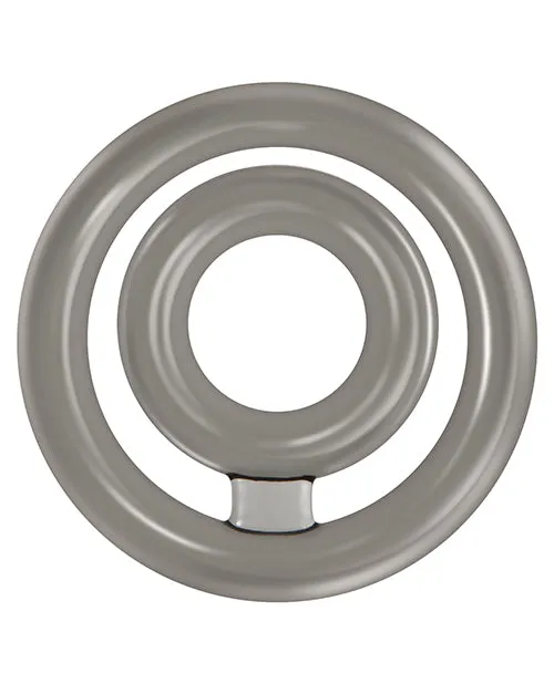 Male Sex Toys Zero Tolerance Bullseye Double Loop Cock Ring with Ball Strap Smoke Zero Tolerance