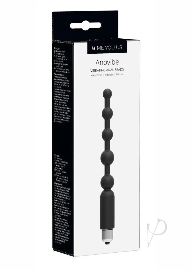Me You Us Anal ME YOU US Anovibe Vibrating Anal Beads Black