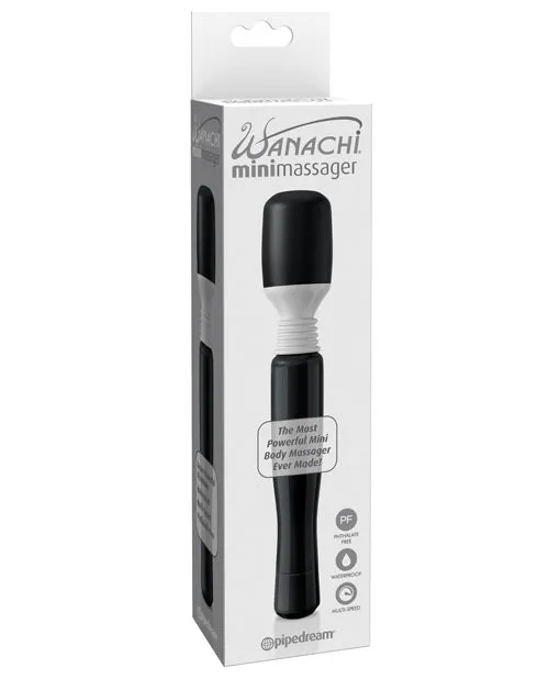 Mini Wanachi Wand Massager Black Wanachi Vibrators Mini Wanachi Wand Massager Black Wanachi Vibrators