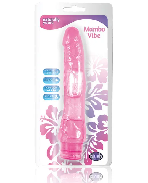 Naturally Yours Mambo Vibrating Dildo 9in Pink Naturally Yours Vibrators Naturally Yours Mambo Vibrating Dildo 9in Pink Naturally Yours Vibrators