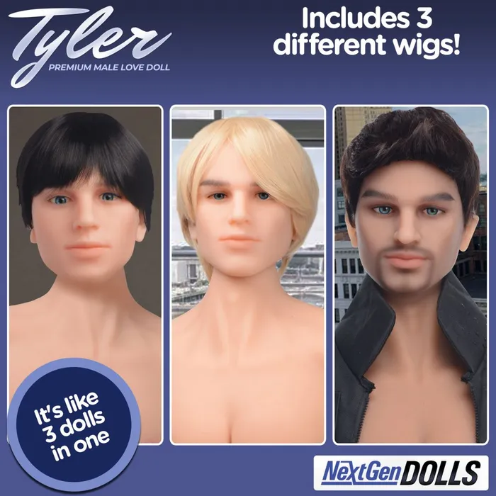 NextGen Dolls Male Sex Toys Tyler Premium Fantasy Male Love Doll