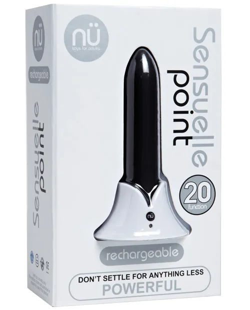 Nu Sensuelle Point Rechargeable Silicone Bullet Black Nu Sensuelle Vibrators Nu Sensuelle Point Rechargeable Silicone Bullet Black Nu Sensuelle Vibrators