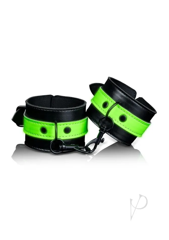 Ouch Hardcuffs Glow in the Dark Green Ouch Female Sex Toys Ouch Hardcuffs Glow in the Dark Green Ouch Female Sex Toys