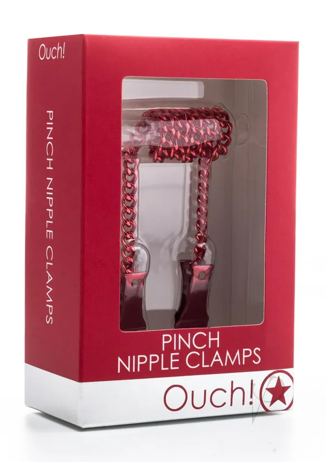 Ouch Ouch Pinch Nipple Clamps Red Couples