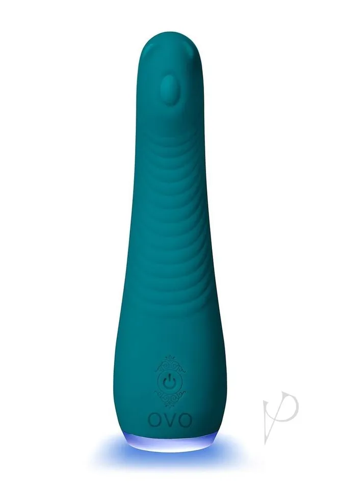 Ovo Vibrators OVO Pheobe GSpot Rechargeable Silicone Vibrator Blue