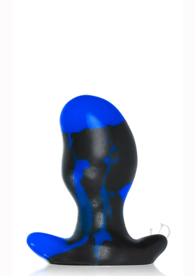 Oxballs Anal Oxballs Ergo Silicone Butt Plug Medium Police Blue Swirl