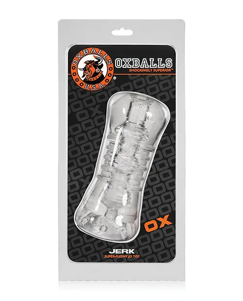 Oxballs Atomic Jock Jerk Masturbator Clear Oxballs Male Sex Toys