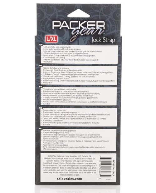 Packer Gear Jock Strap LXL Black Packer Gear Anal