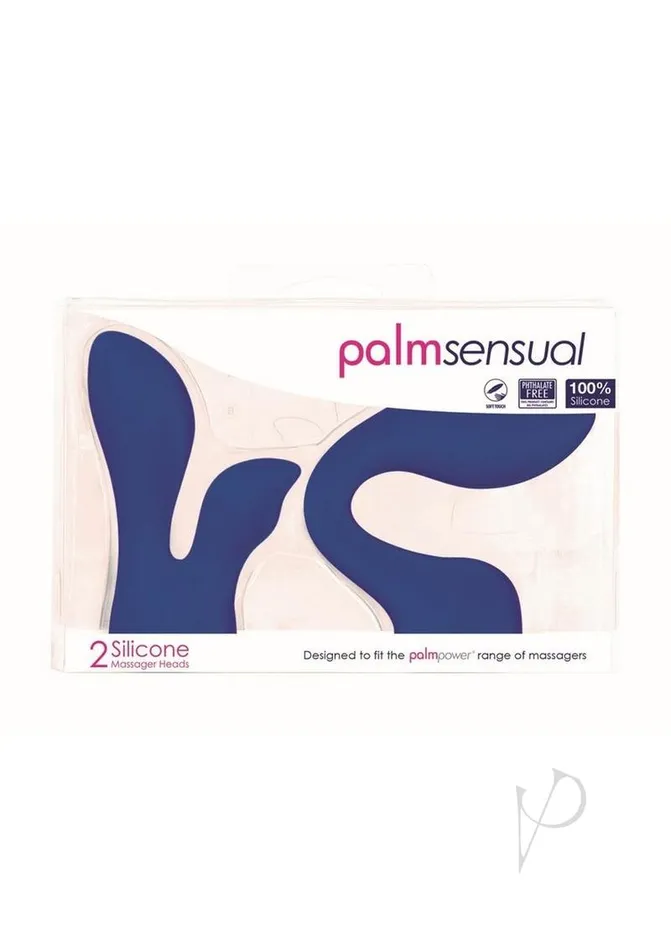 Palmpower Anal PalmSensual Accessories Silicone Massager Head Attachment 2 Per Pack BlueBlack Palmpower Anal PalmSensual Accessories Silicone Massager Head Attachment 2 Per Pack BlueBlack