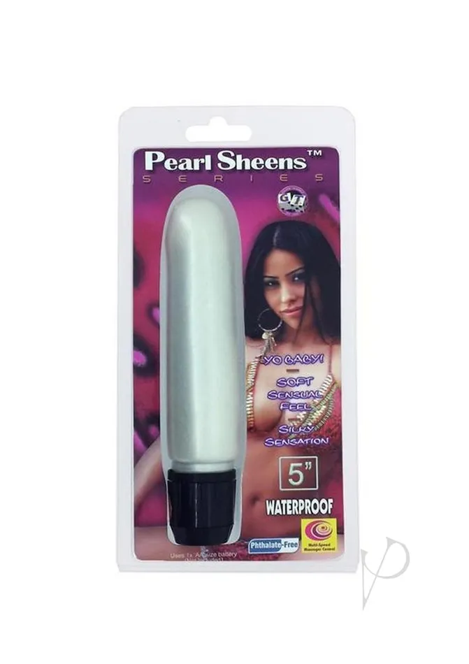 Pearl Sheens Female Sex Toys Pearl Sheens Smooth Vibrator 5in White