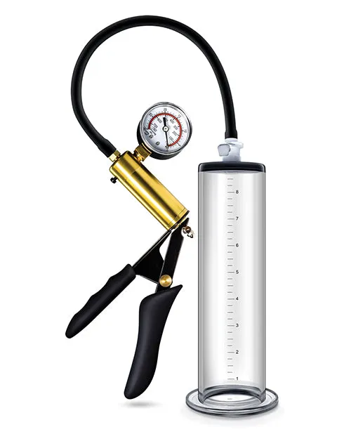 Performance Performance VX6 Vacuum Penis Pump with Brass Pistol and Pressure Gauge 95in Clear Male Sex Toys