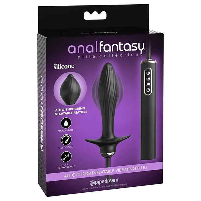 Pipedream Male Sex Toys Anal Fantasy Elite Auto Throb Inflatable Vibrating Plug Pipedream Male Sex Toys Anal Fantasy Elite Auto Throb Inflatable Vibrating Plug