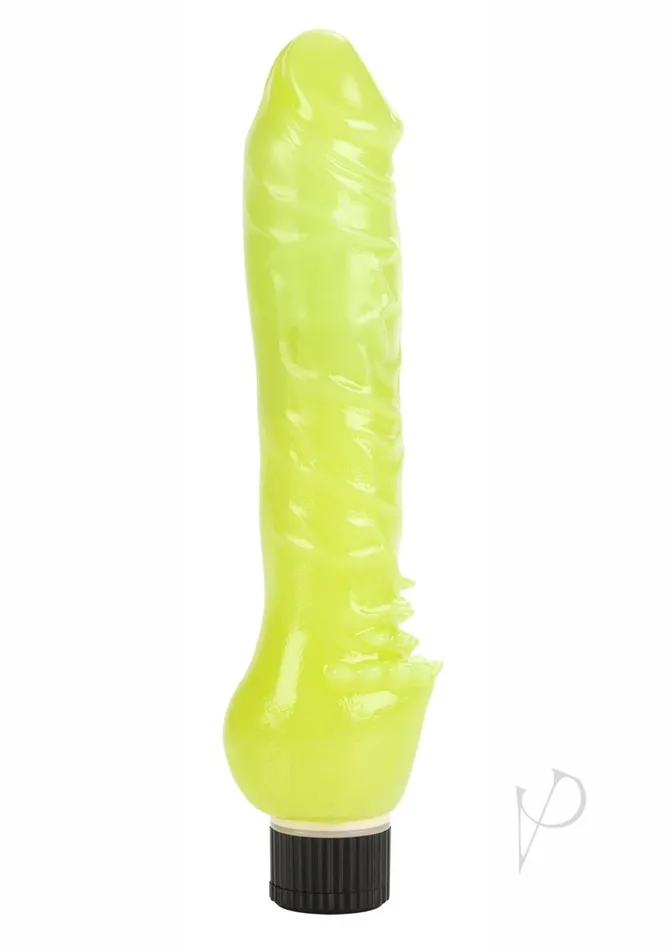 Playful Dongs Female Sex Toys GlowInTheDark Jelly Vibrator Green Playful Dongs Female Sex Toys GlowInTheDark Jelly Vibrator Green