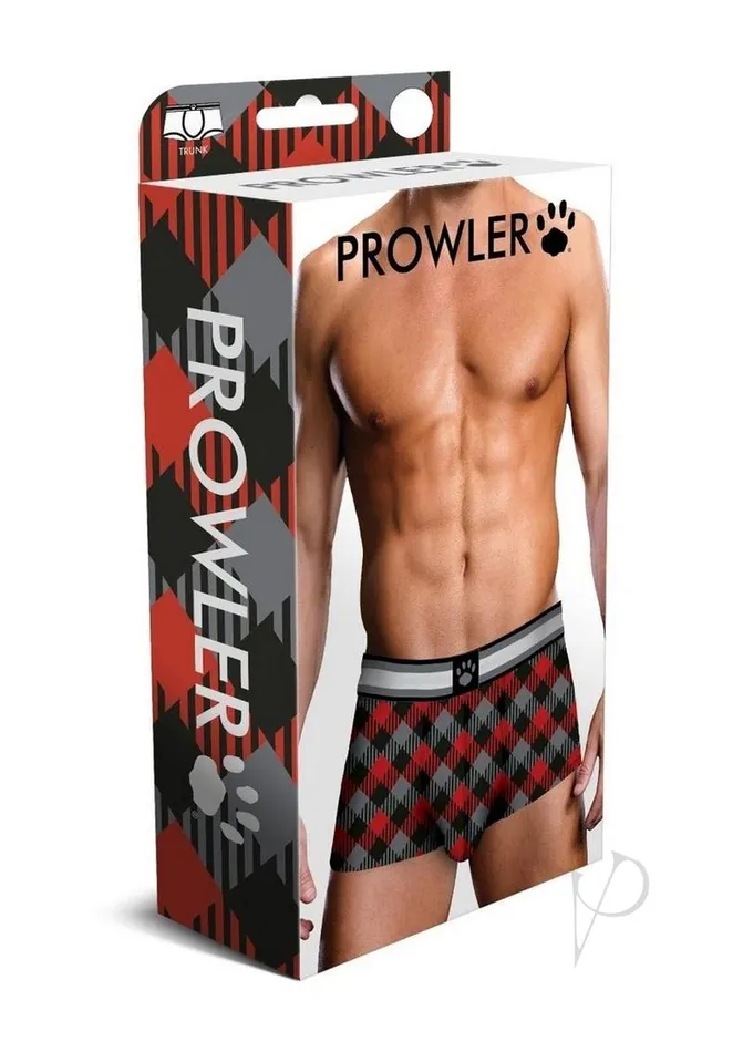 Prowler Anal Prowler Tartan 1 Trunk XLarge BlackRed