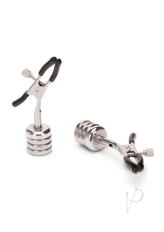 Prowler RED Nipple Clips With Removeable Magnetic Weights Stainless Steel Prowler Red Male Sex Toys Prowler RED Nipple Clips With Removeable Magnetic Weights Stainless Steel Prowler Red Male Sex Toys