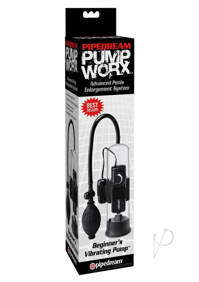 Pump Worx Pump Worx Beginners Vibrating Pump Advanced Penis Enlargement System Clear and Black Male Sex Toys Pump Worx Pump Worx Beginners Vibrating Pump Advanced Penis Enlargement System Clear and Black Male Sex Toys