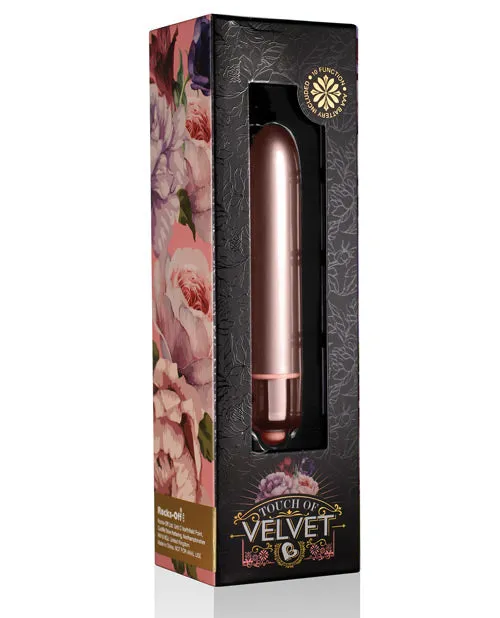 Rocks Off Vibrators Touch Of Velvet Bullet Vibrator Rose Blush