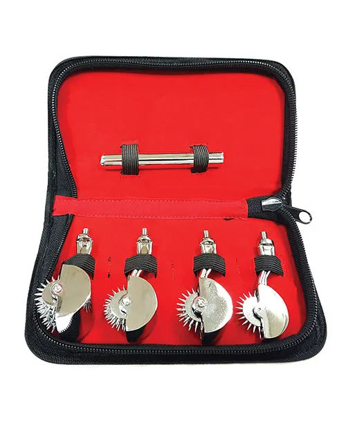 Rouge Rouge Stainless Steel 4 Pinwheel Set Silver Anal Rouge Rouge Stainless Steel 4 Pinwheel Set Silver Anal
