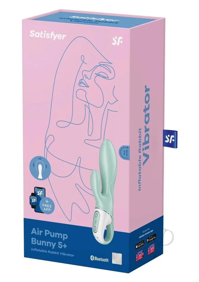 Satisfyer Air Pump Bunny 5 Connect App Mint Satisfyer Vibrators