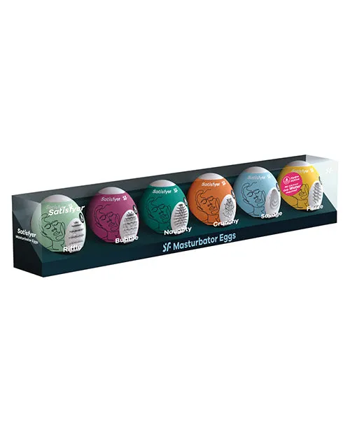 Satisfyer Masturbator Egg 6er Set Assorted Satisfyer Male Sex Toys