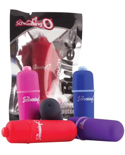 Screaming O Vibrators Screaming O 3 Speed Soft Touch Bullet Asst Colors