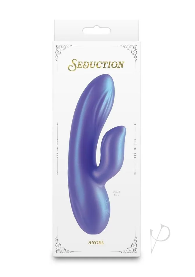 Seduction Vibrators Seduction Angel Rechargeable Silicone Rabbit Vibrator Purple Seduction Vibrators Seduction Angel Rechargeable Silicone Rabbit Vibrator Purple