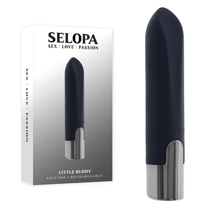 Selopa LITTLE BUDDY Black Vibrating Bullet Selopa Vibrators