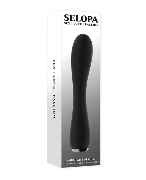 Selopa Selopa Midnight Magic Rechargeable Silicone Vibrator Black Vibrators